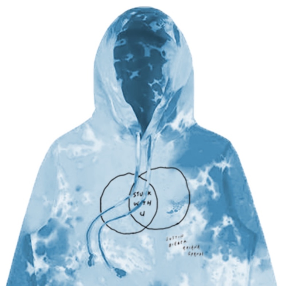 Stuck Wit U Venn Diagram Tie Dye Hoodie
